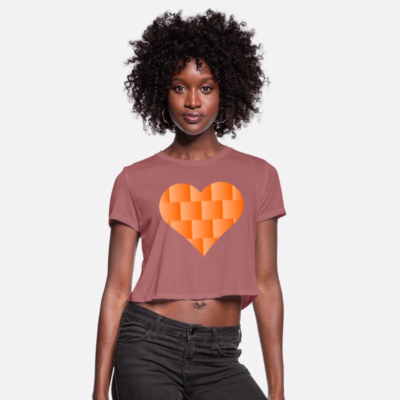 Orange Cute Heart Icon
