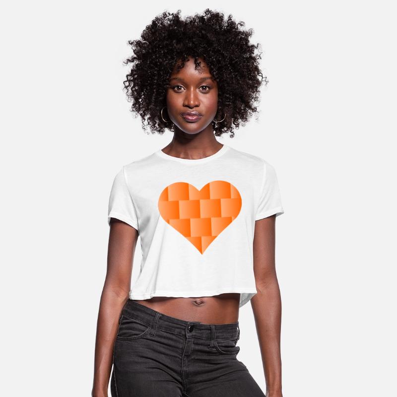 Orange Cute Heart Icon