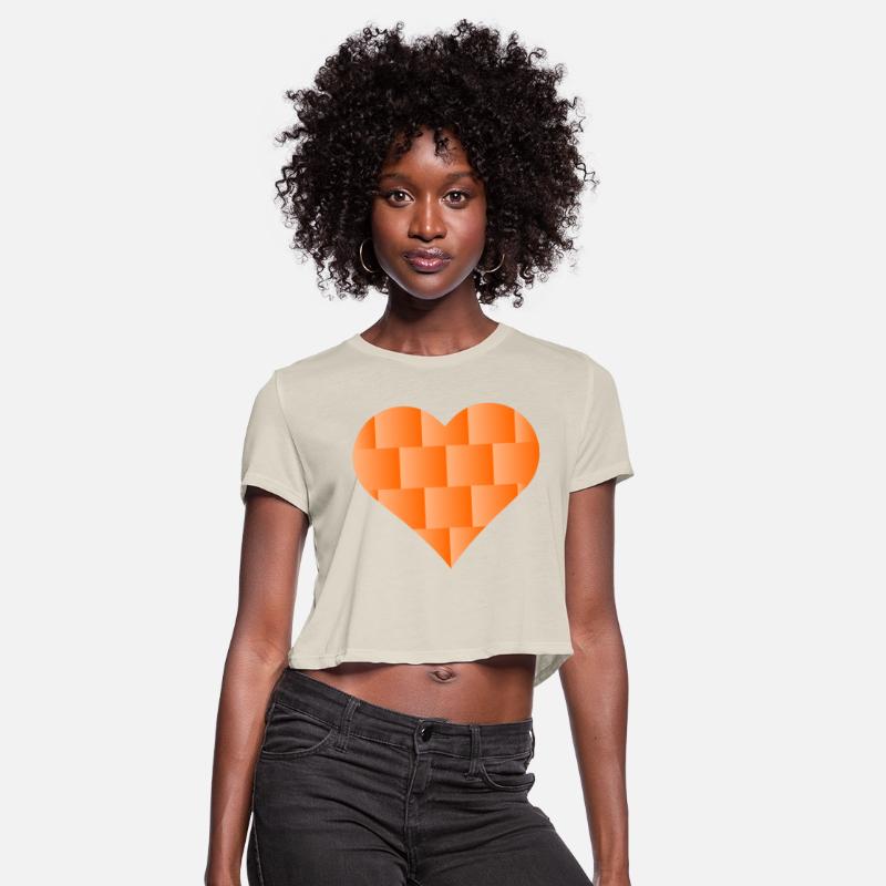 Orange Cute Heart Icon