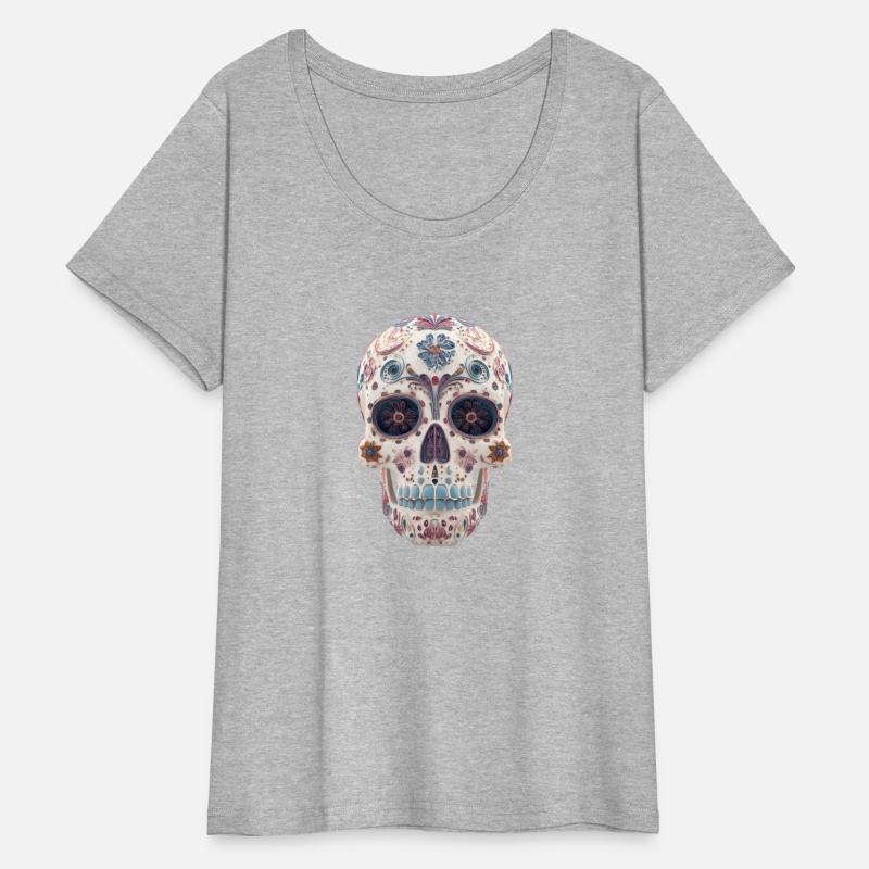 Ornate Decorated Skull for Day of the Dead