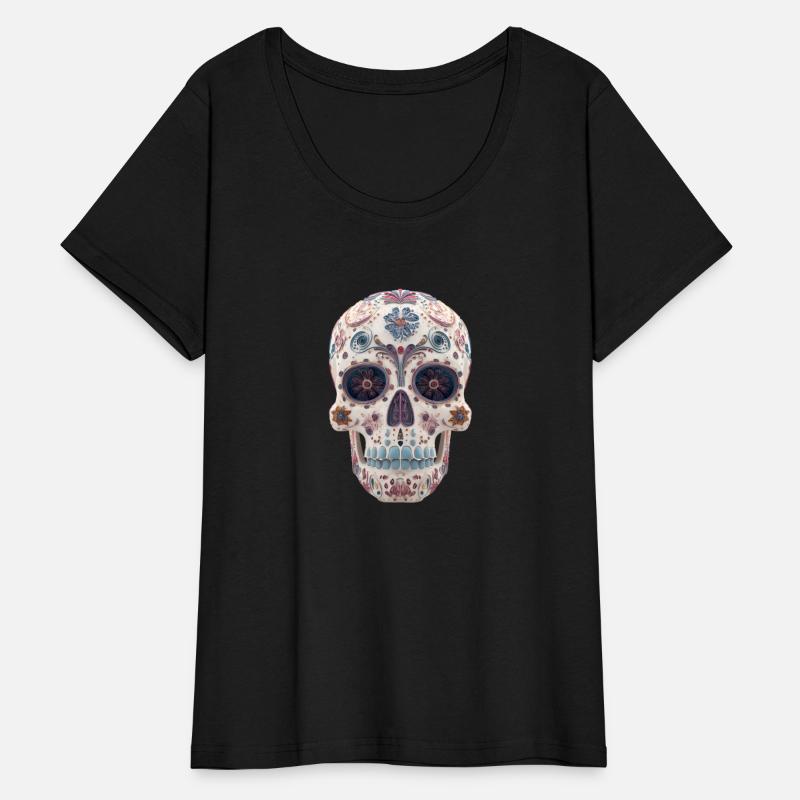Ornate Decorated Skull for Day of the Dead
