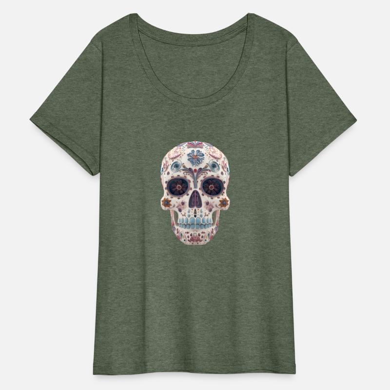 Ornate Decorated Skull for Day of the Dead