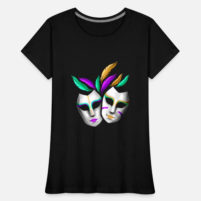 Pair Of White Masks With Feathers For Mardi Gras