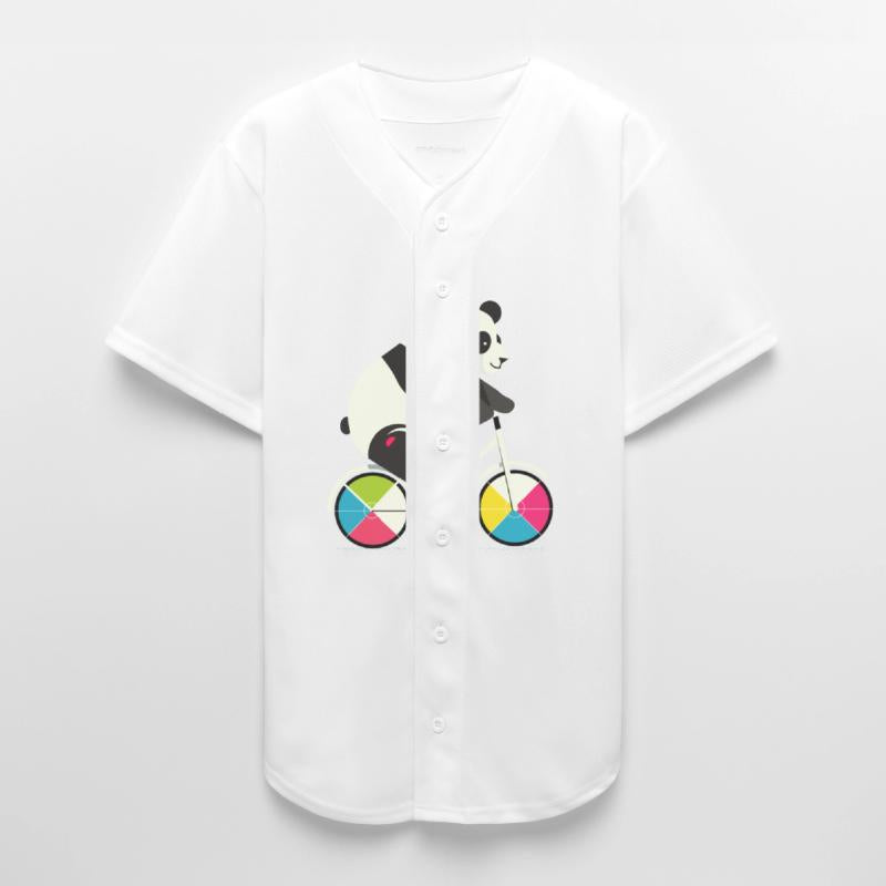 Panda on a bicycle-funny and creative illustration