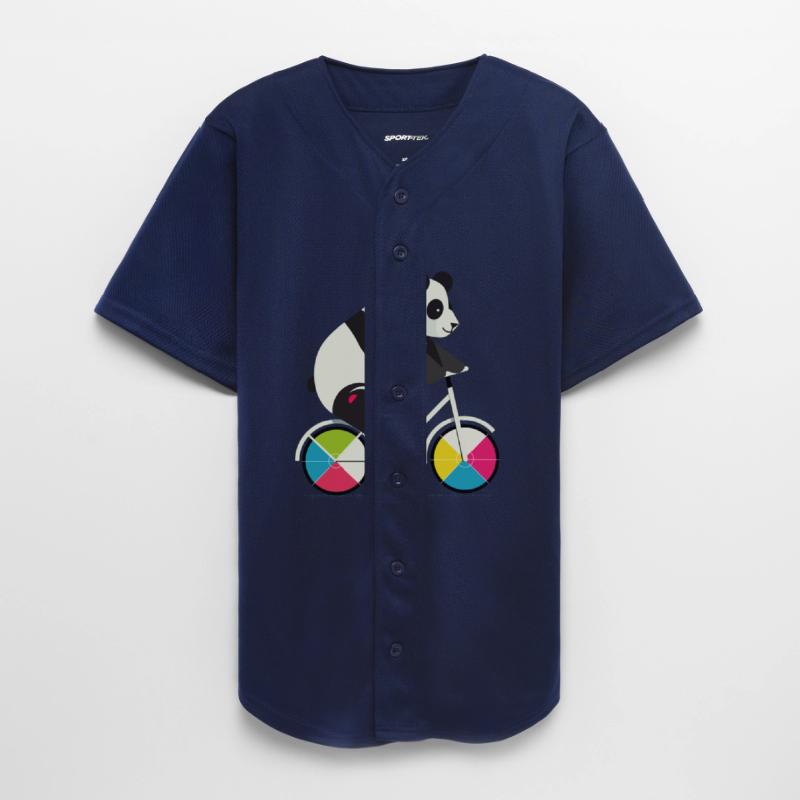 Panda on a bicycle-funny and creative illustration