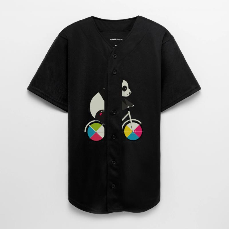 Panda on a bicycle-funny and creative illustration