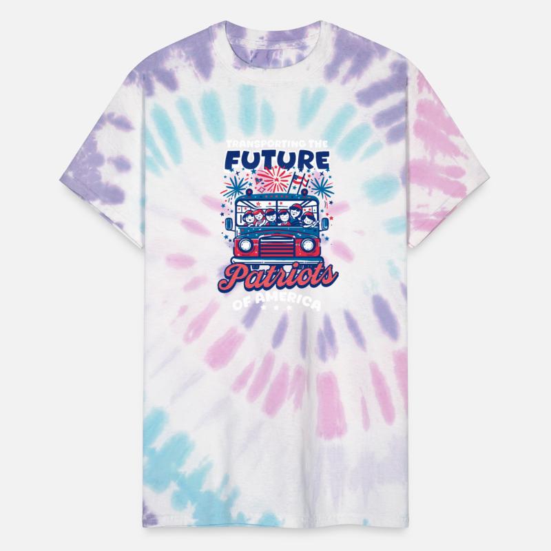 Patriotic Bus Driver Transporting Future Patriots