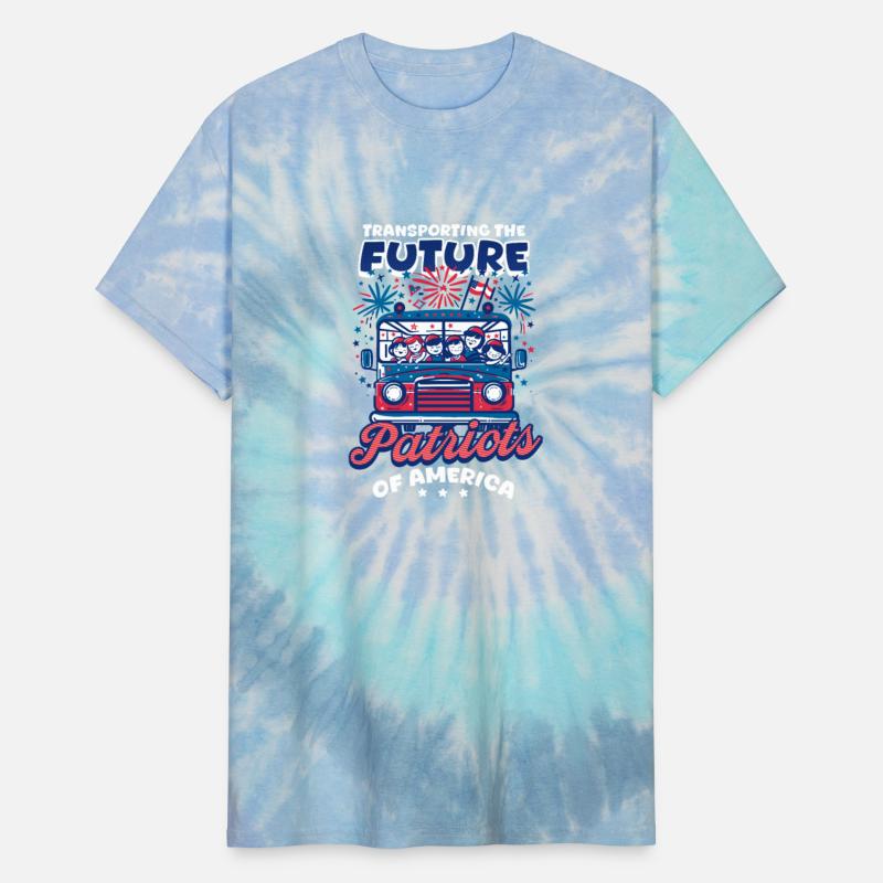 Patriotic Bus Driver Transporting Future Patriots