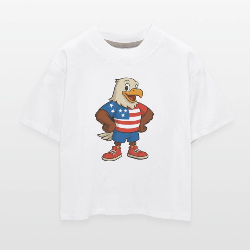 Patriotic Eagle Cartoon Design
