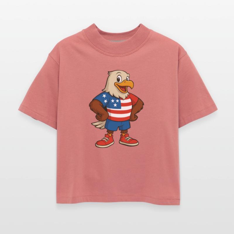 Patriotic Eagle Cartoon Design