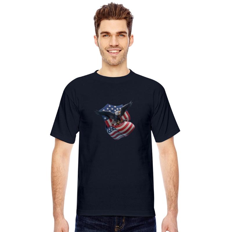 Patriotic Flying Eagle with American Flag