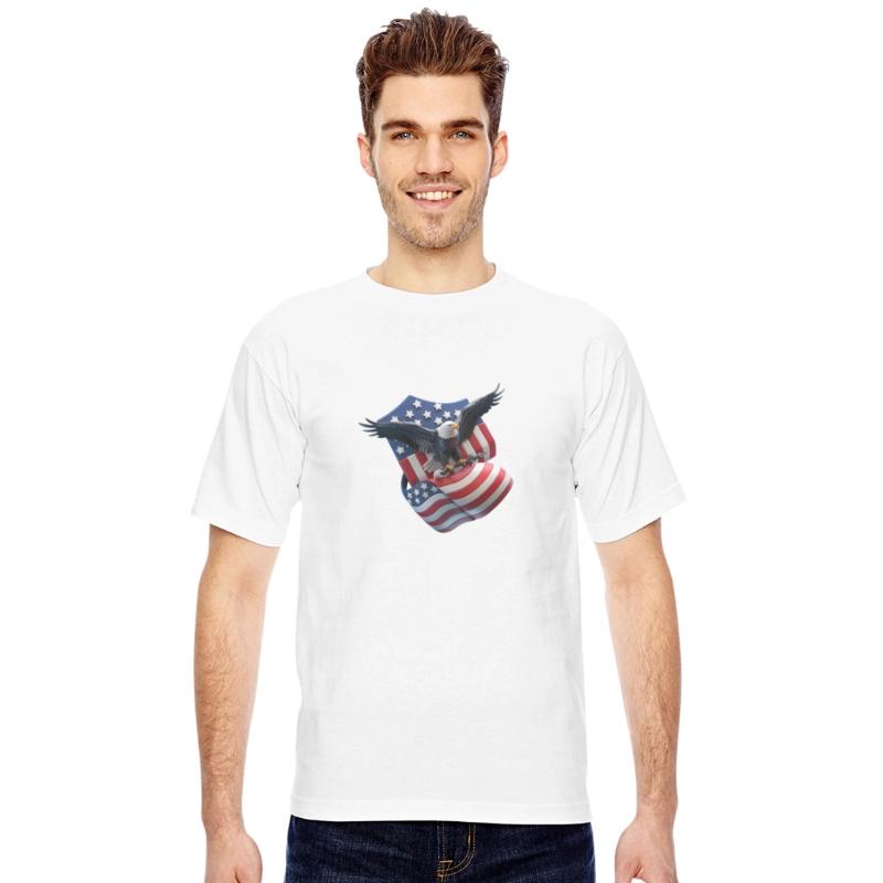 Patriotic Flying Eagle with American Flag