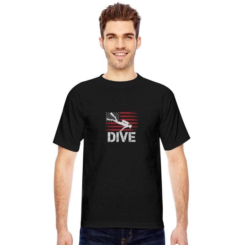 Patriotic Scuba Diver American Flag Scuba Diving