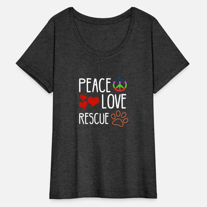 Peace Love Rescue Paw Print Animal Swea