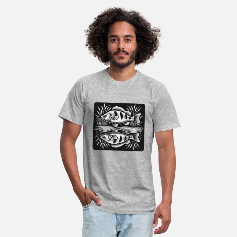 Perch fish angel design