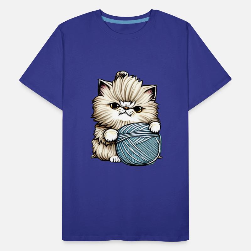 Persian Cat Kitten Yarn Fiesta