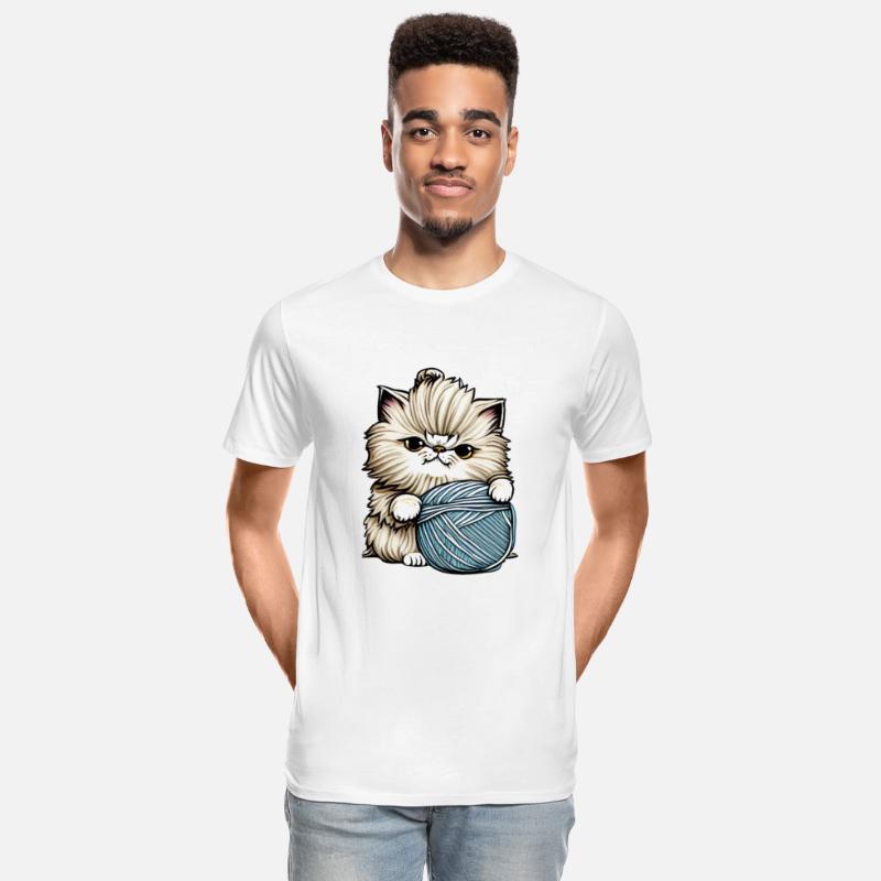 Persian Cat Kitten Yarn Fiesta