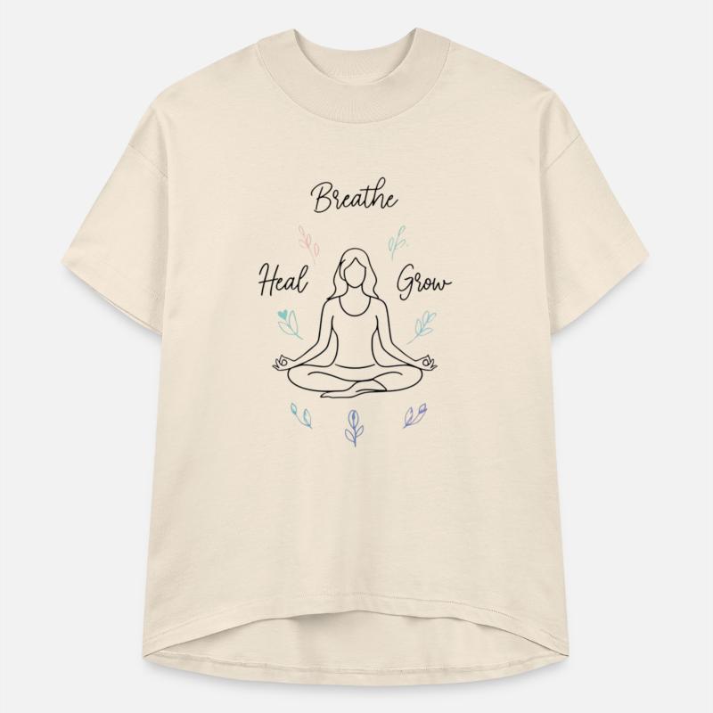 person meditating with floating affirmations