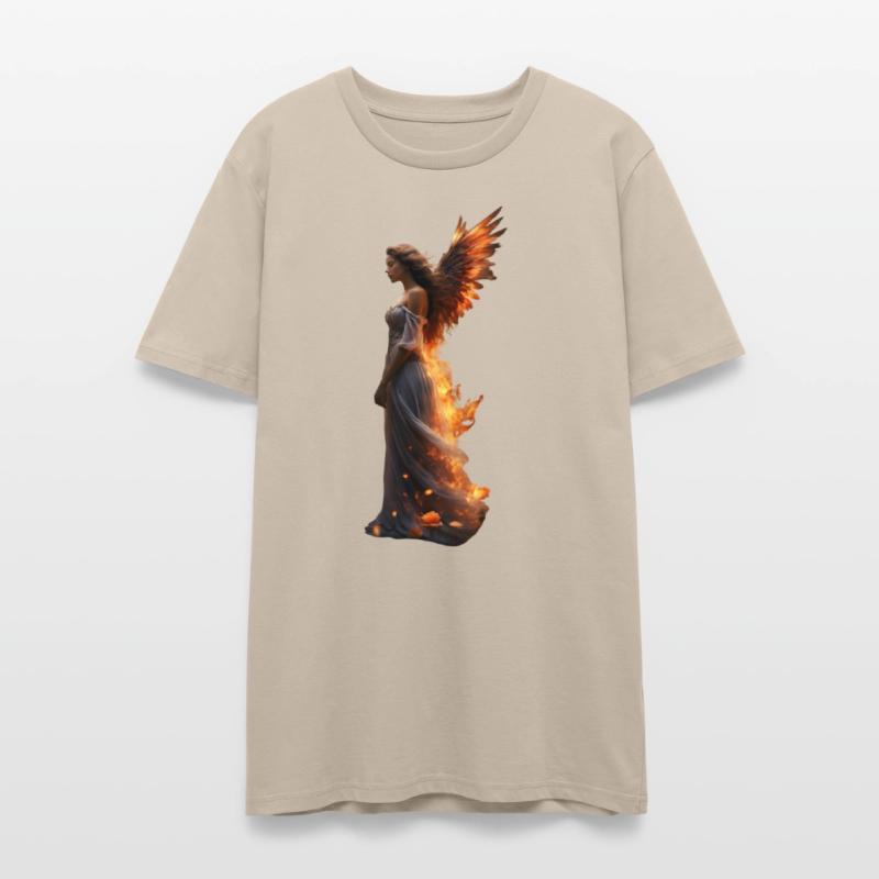 Phoenix Wings Angel Woman with Butterflies