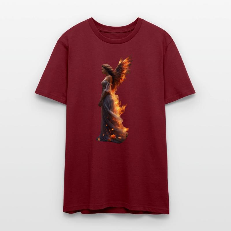 Phoenix Wings Angel Woman with Butterflies