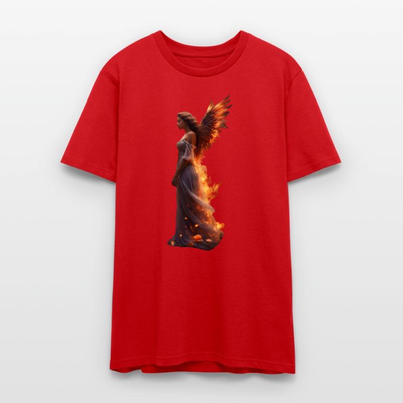 Phoenix Wings Angel Woman with Butterflies