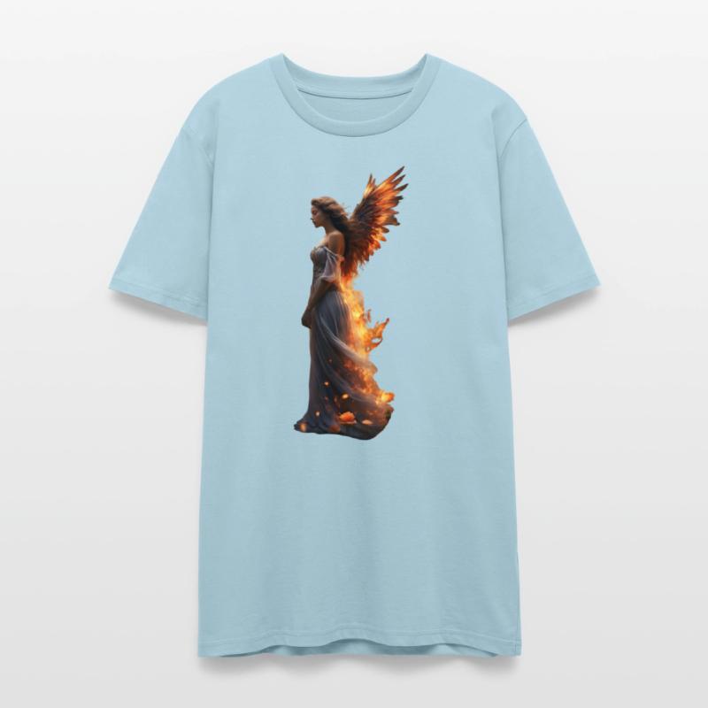 Phoenix Wings Angel Woman with Butterflies