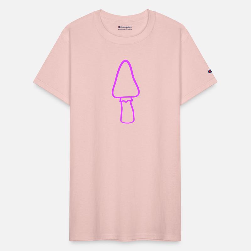 Pink Mushroom Bright Color Cool Fungus Night Plant