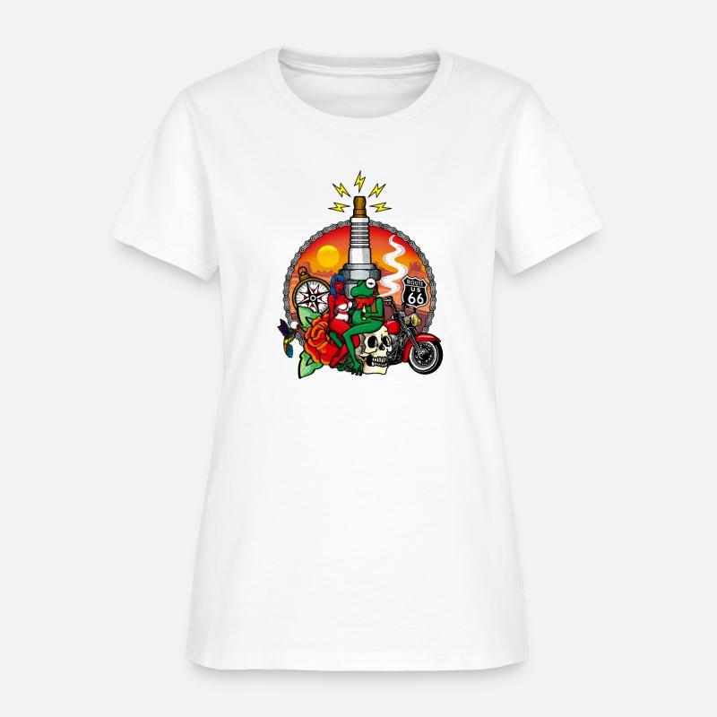 Pinup and frog by day