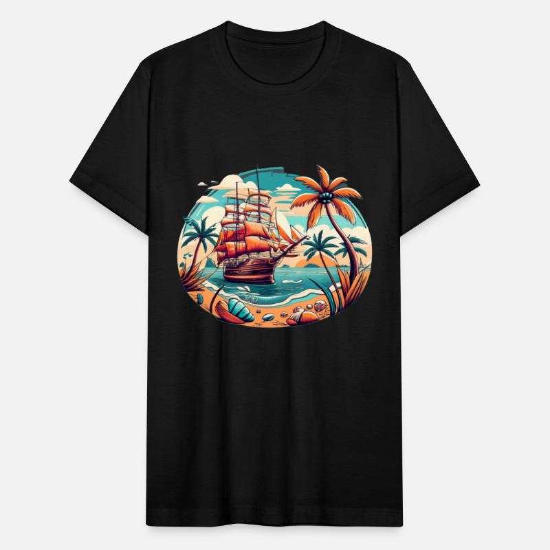 Pirate Ship In The Sea