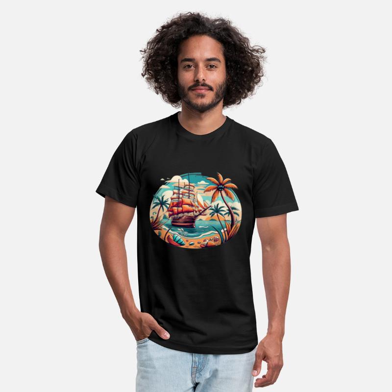 Pirate Ship In The Sea