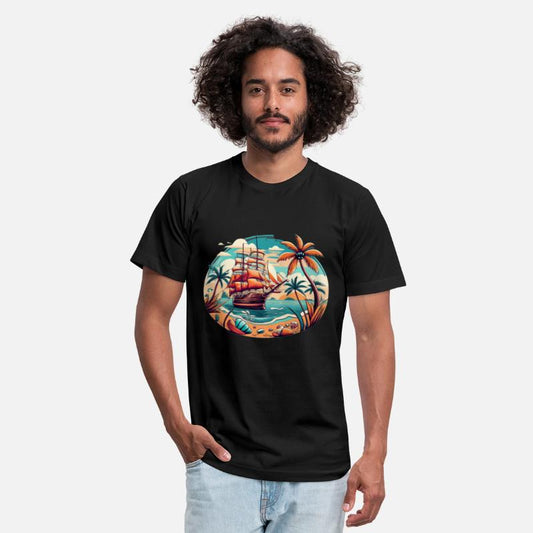 Pirate Ship In The Sea