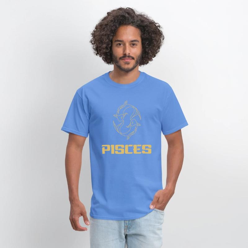 Pisces Zodiac Sign, astrology design, the fish