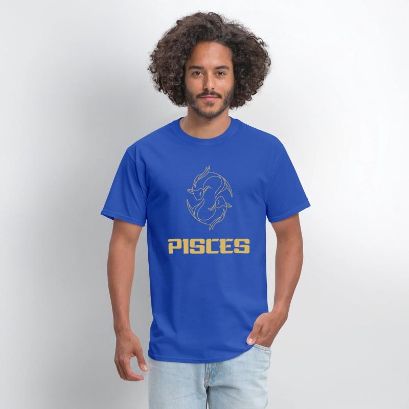 Pisces Zodiac Sign, astrology design, the fish