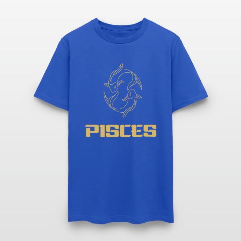 Pisces Zodiac Sign, astrology design, the fish
