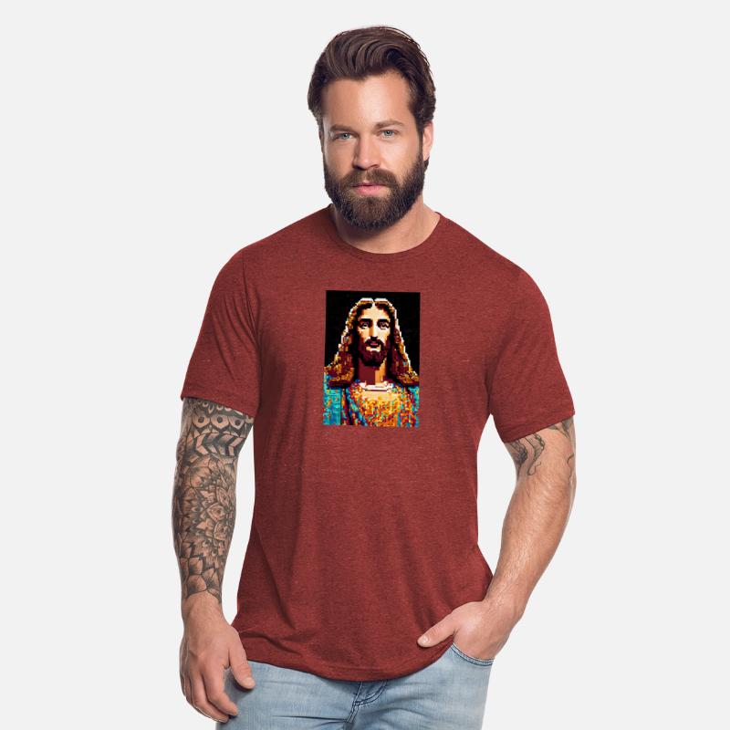 Pixelated Jesus Christ
