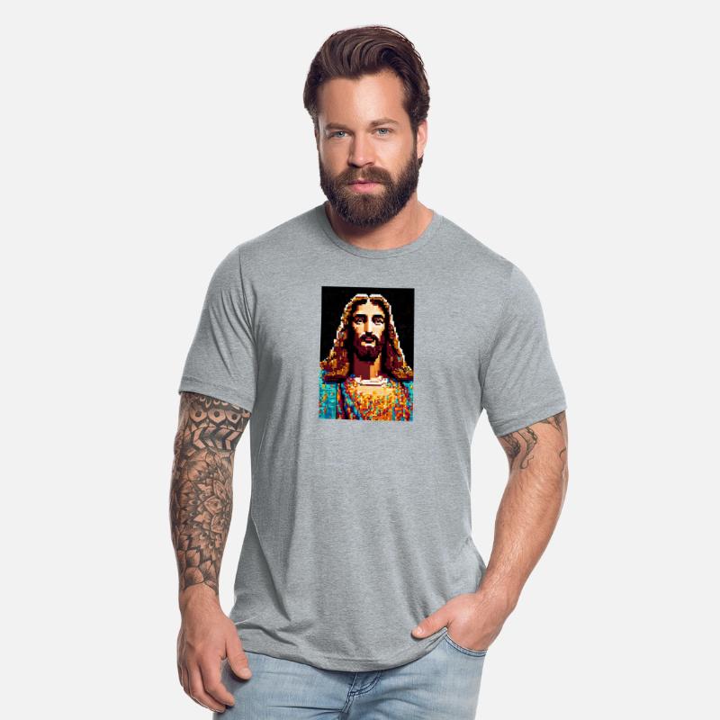 Pixelated Jesus Christ