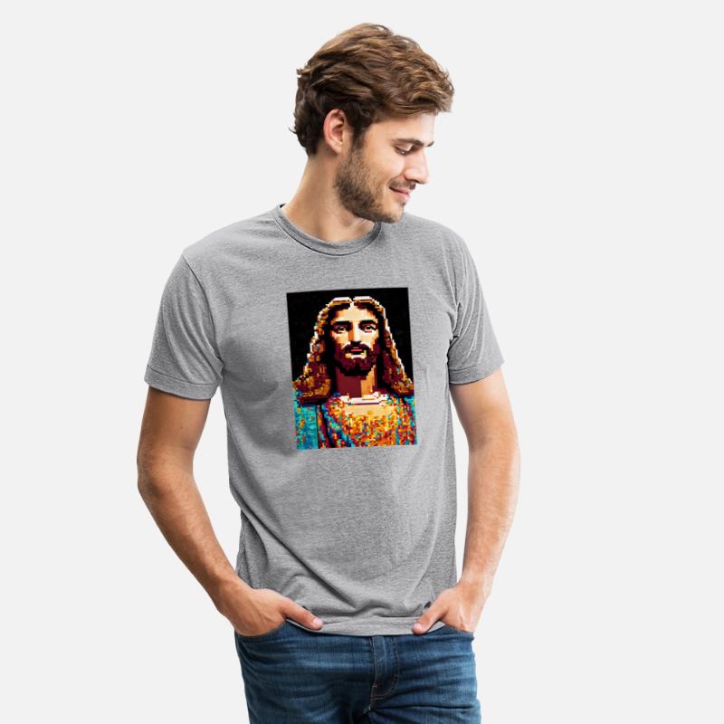 Pixelated Jesus Christ