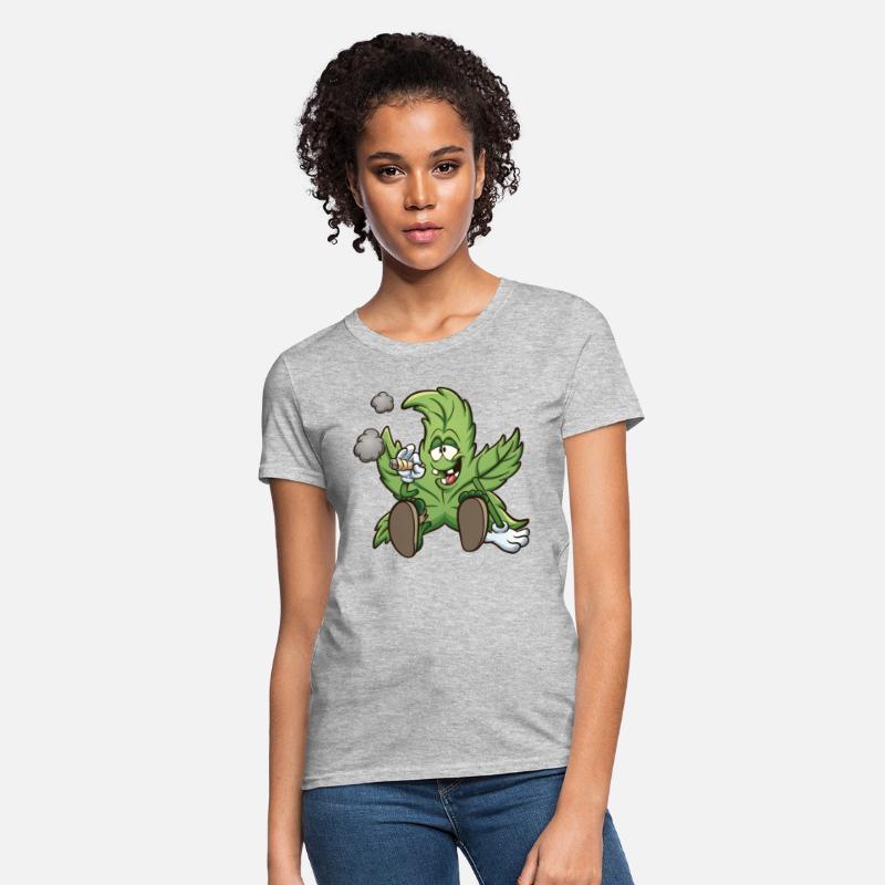 Playful Cannabis Leaf Cartoon Design