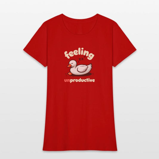 Playful Sleepy Duck Illustration