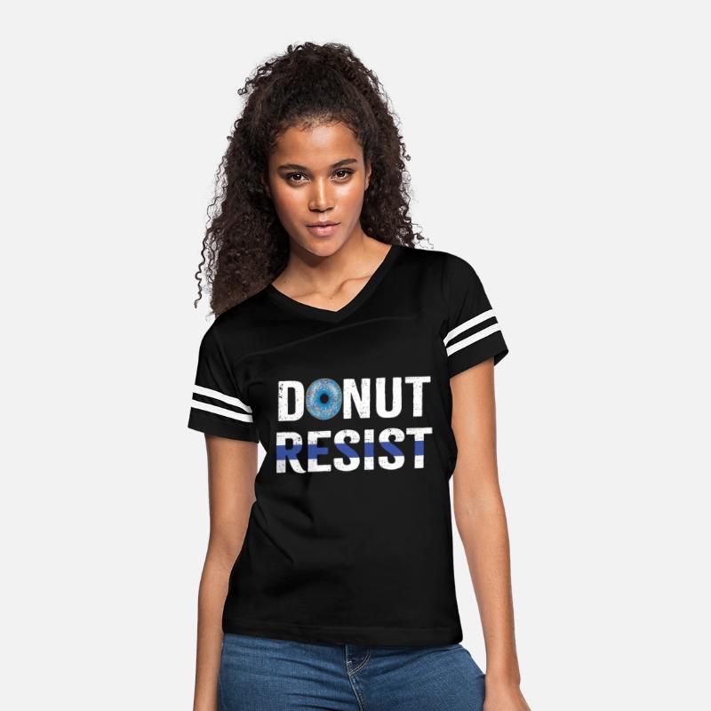 Police Officer Donut Resist Thin Blue Line Cop