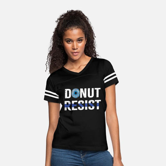 Police Officer Donut Resist Thin Blue Line Cop