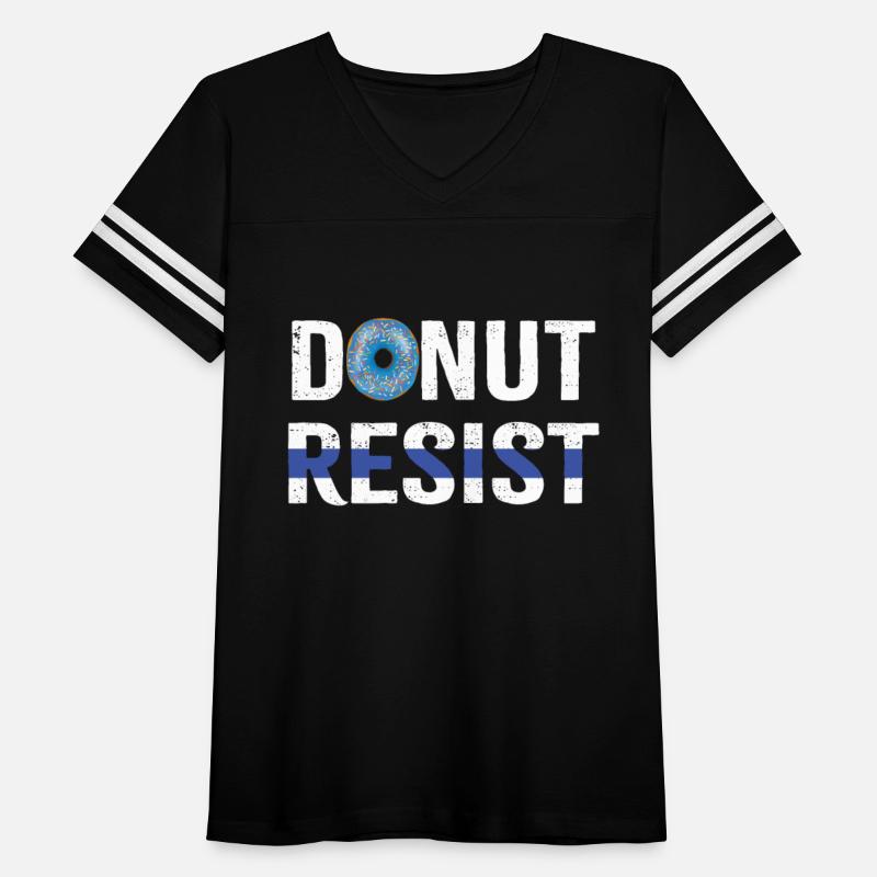 Police Officer Donut Resist Thin Blue Line Cop