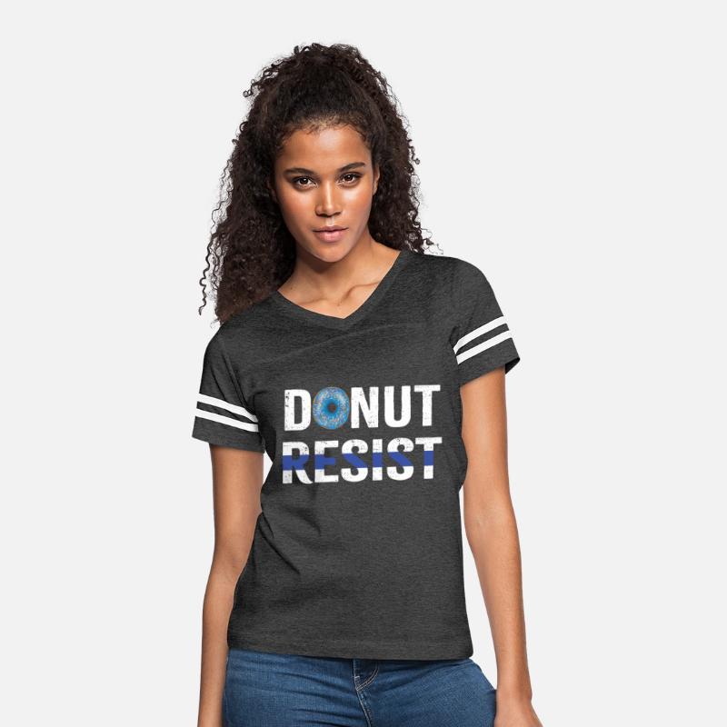 Police Officer Donut Resist Thin Blue Line Cop