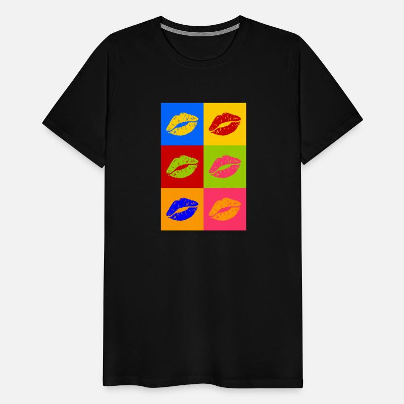 Pop Art Square Kiss