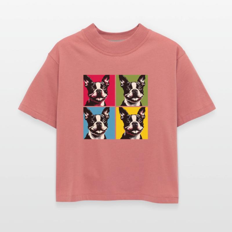 Pop Boston Terrier Dog Portrait - Pet Portrait