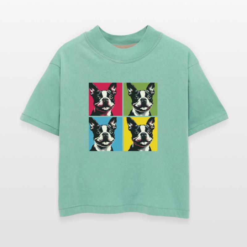 Pop Boston Terrier Dog Portrait - Pet Portrait