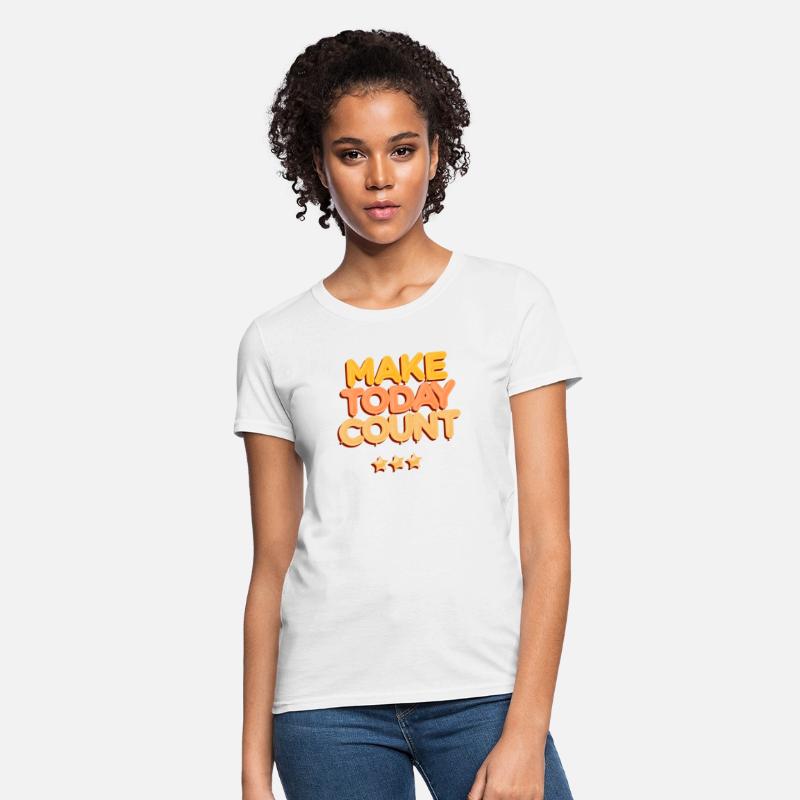 positive quote t-shirt with star graphics