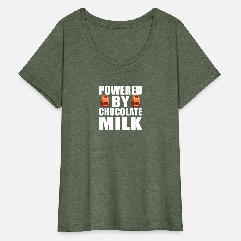 Powered By Chocolate Milk Funny Weight Lifting Wor