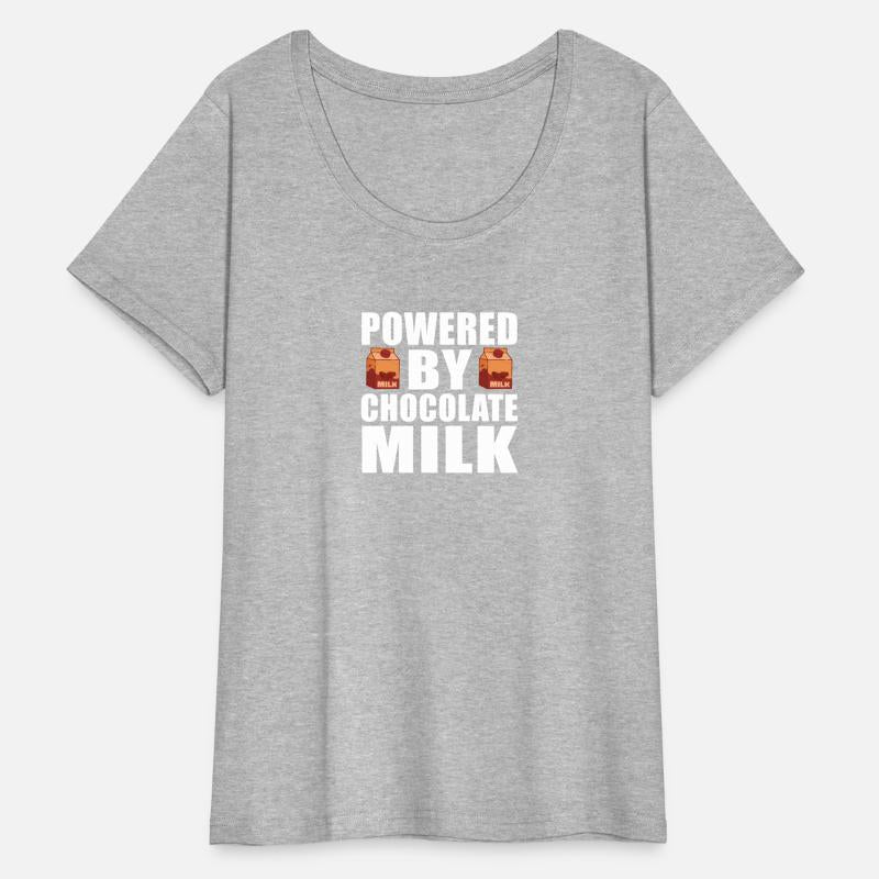 Powered By Chocolate Milk Funny Weight Lifting Wor