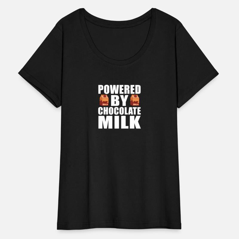 Powered By Chocolate Milk Funny Weight Lifting Wor